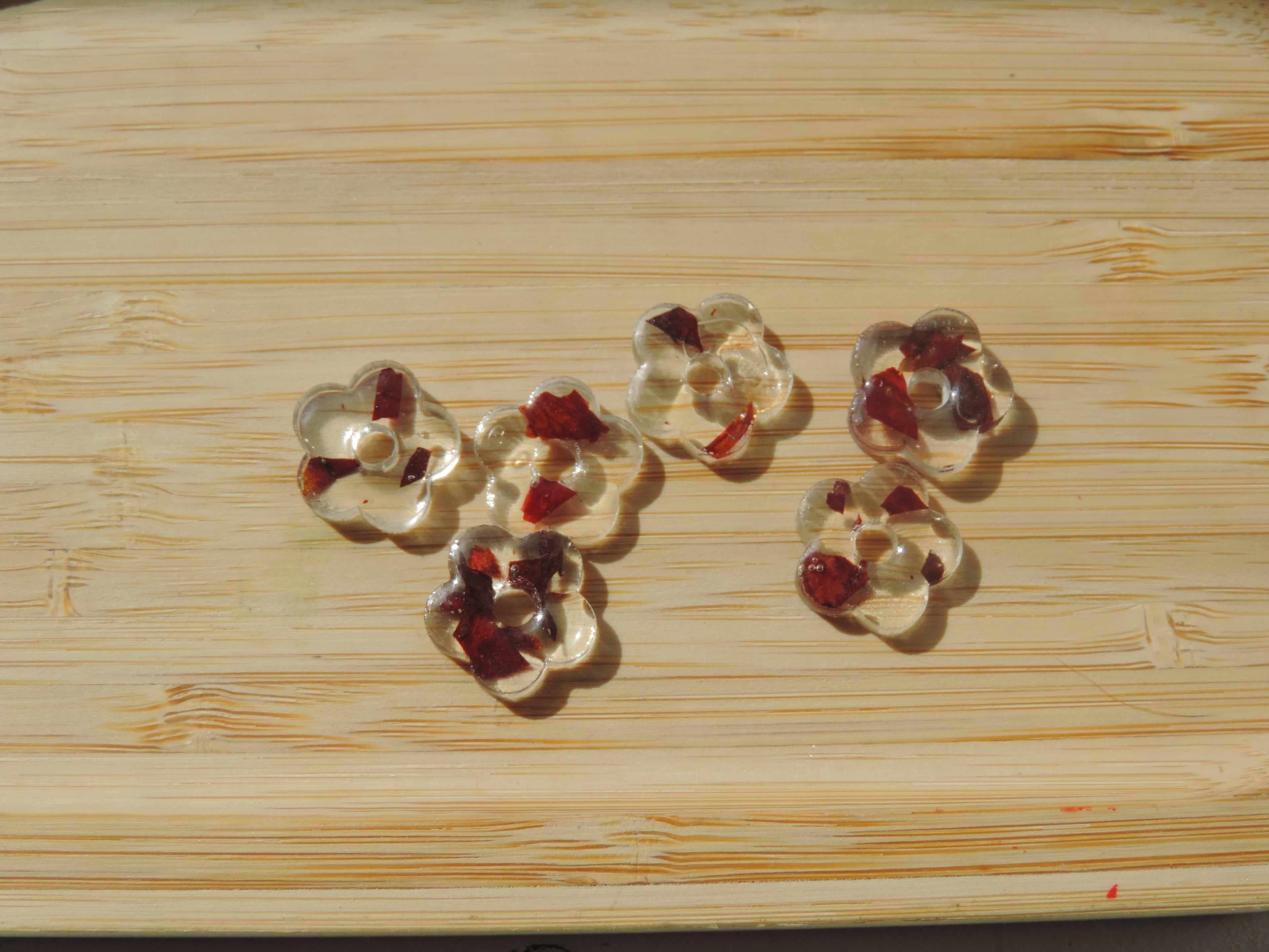 Fleurs en résine